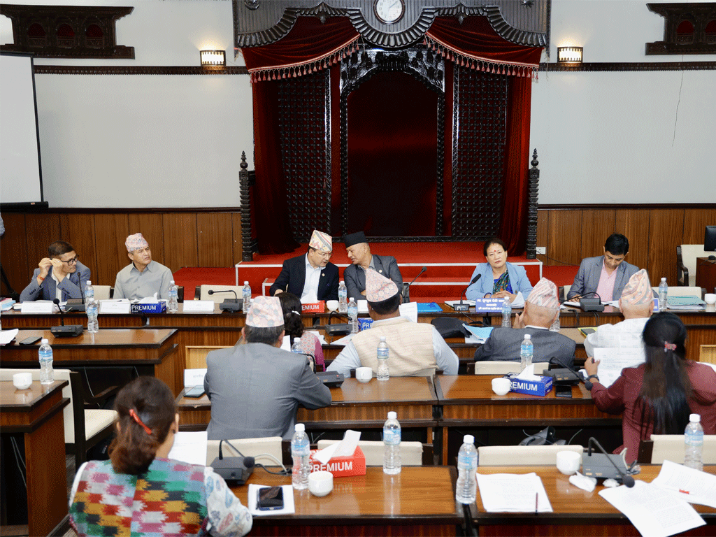 कृषि सहकारी तथा प्राकृतिक स्रोत समितिको बैठक बस्दै