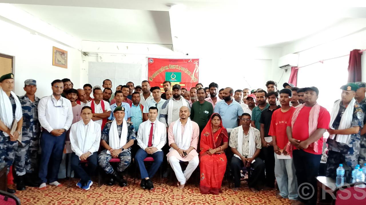 सशस्त्र प्रहरीले मधेस प्रदेशमा ‘डिजाष्टर भोलेन्टिर’ तयार पार्दै