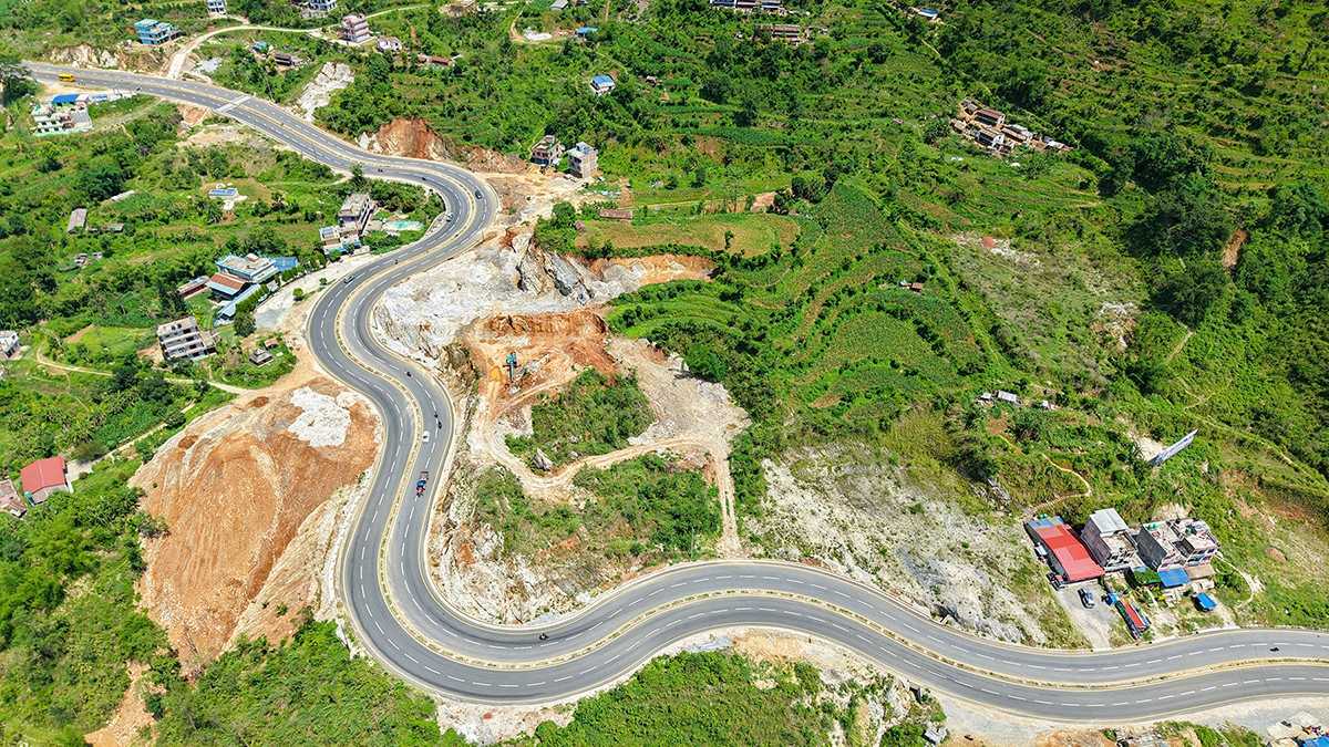 आँबुखैरेनी–जामुनेसम्मको ४१ किमि सडक निर्माण पूरा