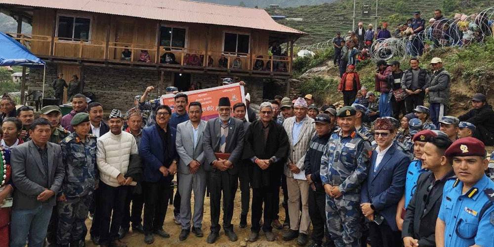 धादिङको तिप्लिङमा सशस्त्र प्रहरी बलको नयाँ बिओपी स्थापना