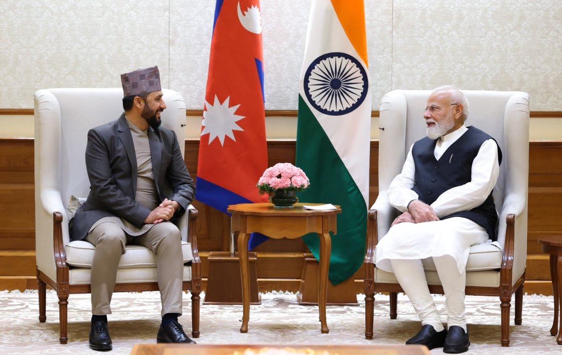 रवि र मोदीबीच भेटवार्ता, बालेन सरकारसँग सहकार्य गर्न तयार