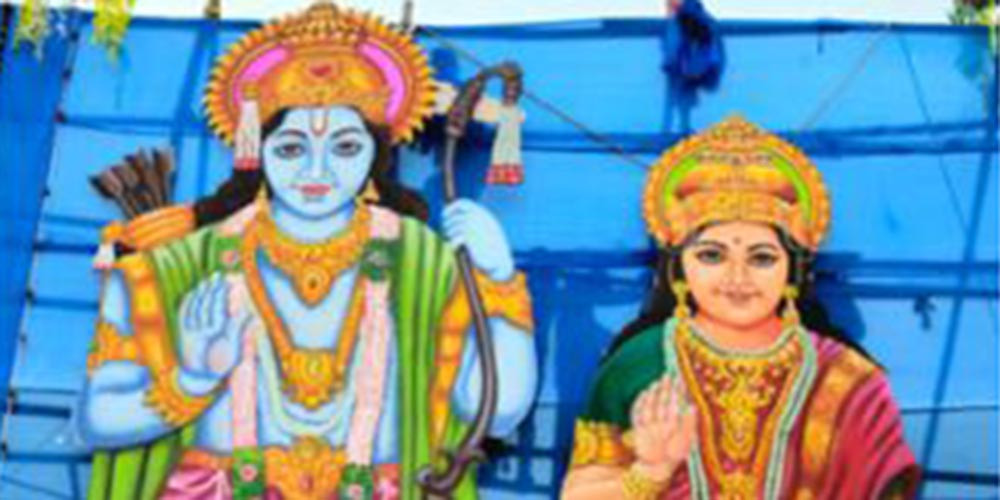 अयोध्याको झलक दिनेगरी मटिहानीमै राम सीताको मूर्ति