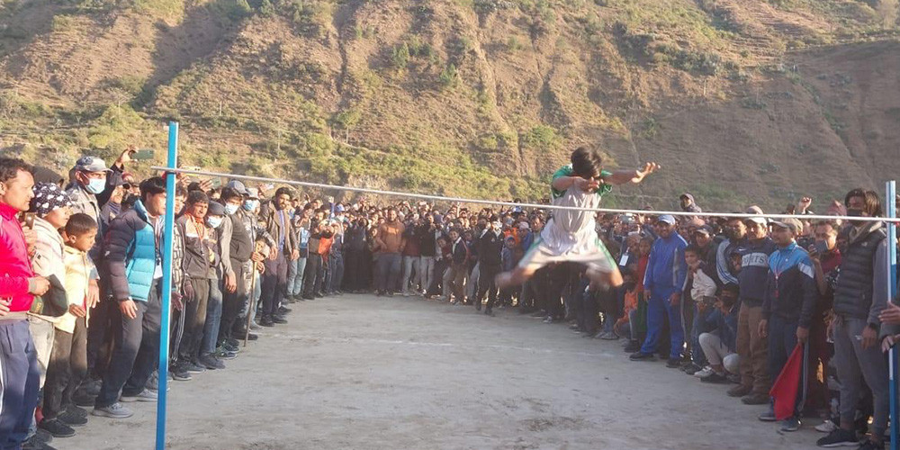 सागरद्वारा ‘हाइजम्प’ प्रतियोगितामा उत्कृष्ट प्रदर्शनी