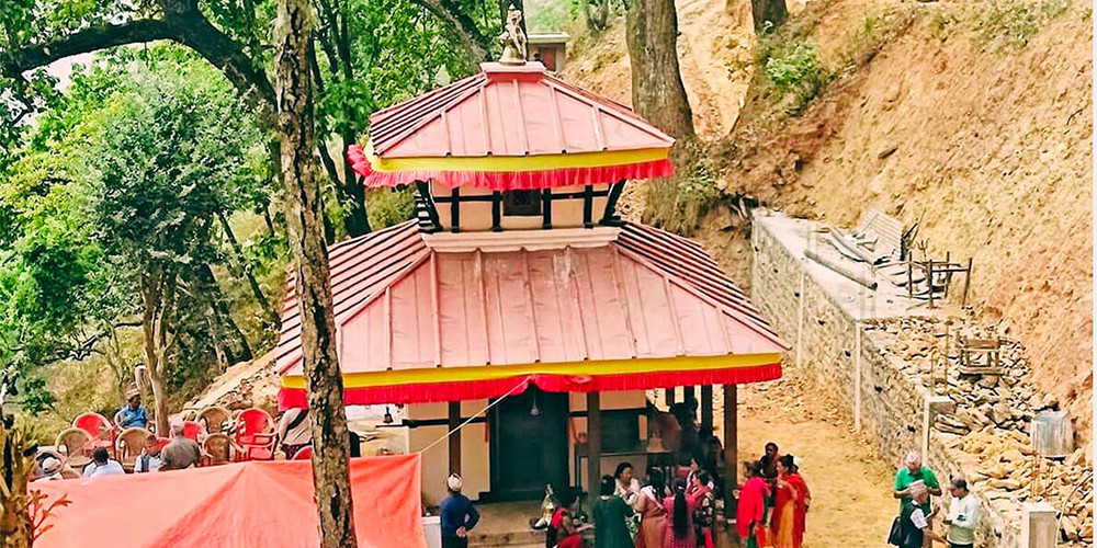 भूकम्पले क्षति पुर्‍याएको अर्लाङ्दी मन्दिर जीर्णोद्धार