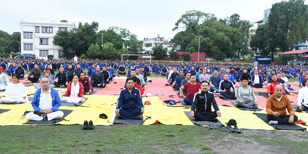 योगलाई जीवनको अभिन्न अङ्ग बनाउनुपर्छ : उपप्रधानमन्त्री श्रेष्ठ