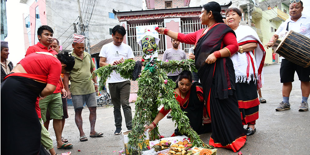 गठामुंगः पर्व मनाउँदै नेवार समुदाय