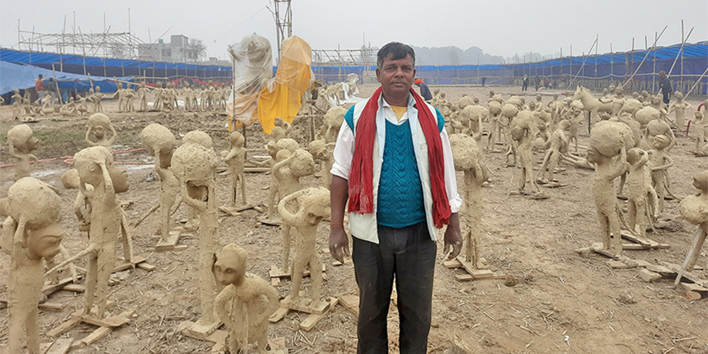 बलिराम पण्डित : जसले महायज्ञका लागि १०११ मूर्ति बनाउँदैछन्