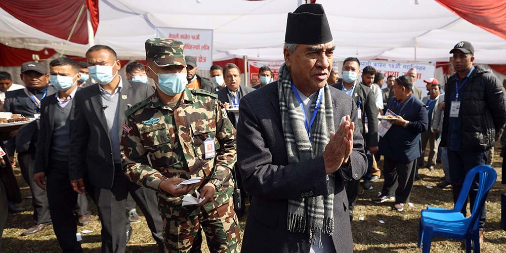 निर्वाचनमा कांग्रेसलाई बलियो बनाउन मैले सभापति जित्नैपर्छ :  देउवा