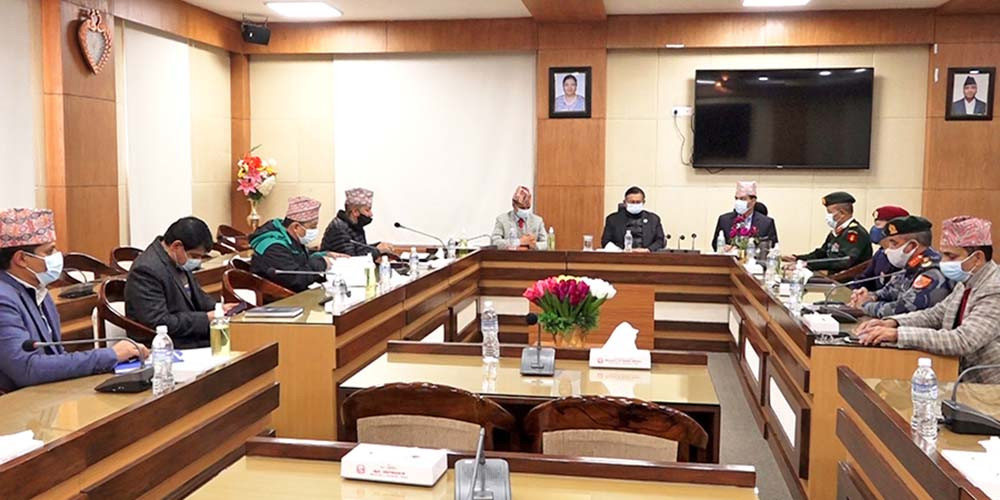 केन्द्रीय सुरक्षा समितिमा निर्वाचन सुरक्षाबारे छलफल