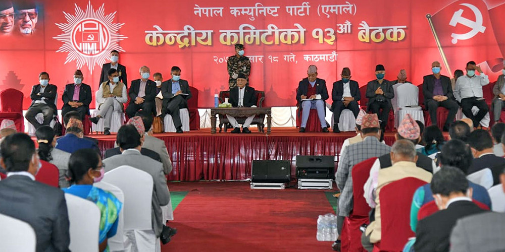एमालेद्वारा पाँचबुँदे सङ्गठनात्मक प्रस्ताव पारित