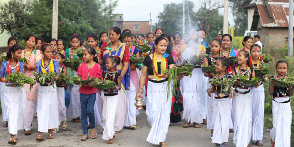 बाँकेमा थारू समुदाय हर्षोल्लासपूर्वक श्रीकृष्णजन्माष्टमी पर्व  मनाउँदै