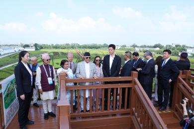 प्रधानमन्त्री ओलीले शाङ्घाइ शिखर सम्मेलनलाई सम्बोधन गर्दै