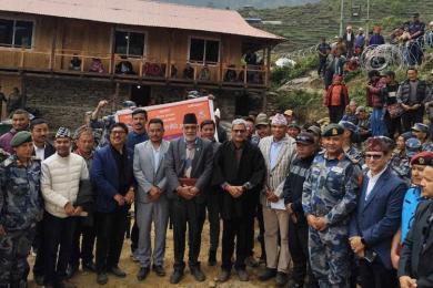 धादिङको तिप्लिङमा सशस्त्र प्रहरी बलको नयाँ बिओपी स्थापना