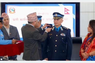 प्रहरीको मनोबल बढाउँदै जनअपेक्षा पूरा गर्ने नवनियुक्त प्रहरी महानिरीक्षक कार्कीको प्रतिबद्धता
