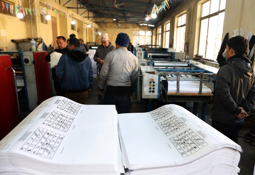 निर्वाचन १९ दिन बाँकीः अब १४ जिल्लाको मात्रै मतपत्र छाप्न बाँकी
