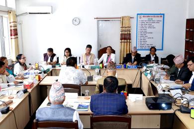 स्थानीय तह निर्वाचनको तयारी सम्बन्धमा छलफल