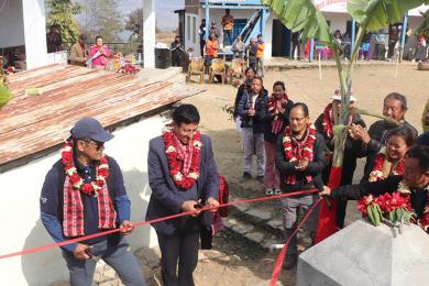 ६ मुहानबाट सङ्कलन गरेर गाउँमा खानेपानी