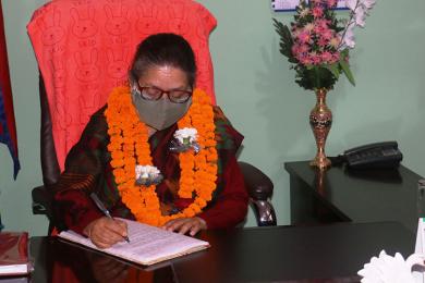 गण्डकी प्रदेश प्रमुखद्वारा पदभार ग्रहण