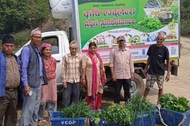 उत्पादक र उपभोक्तालाई जोड्दै कृषि ‘एम्बुलेन्स’
