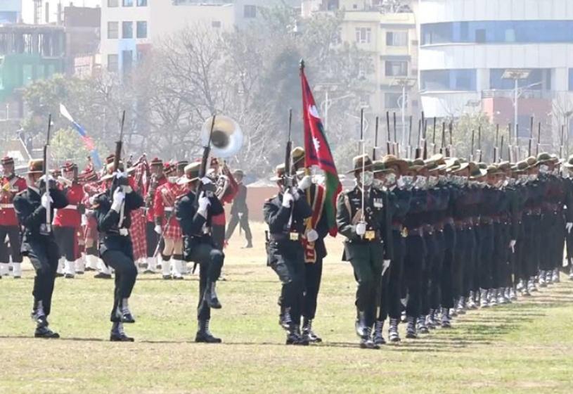 सेना दिवसका अवसरमा आज टुँडिखेलमा कवाज